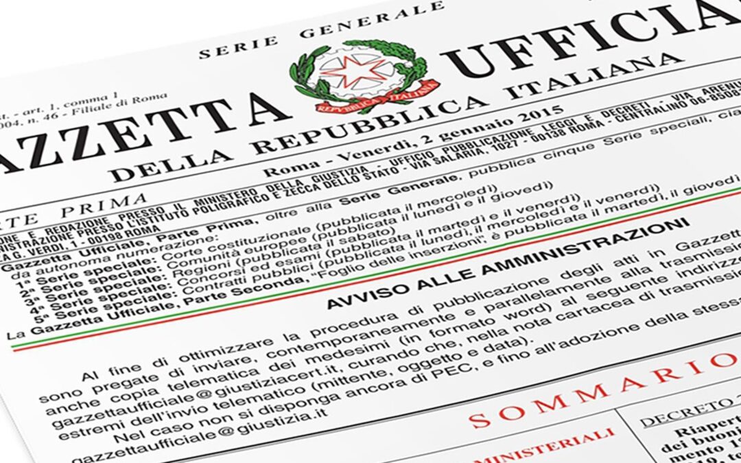 Decreto Legge del 28 ottobre 2020, n. 137 (Decreto Ristori)