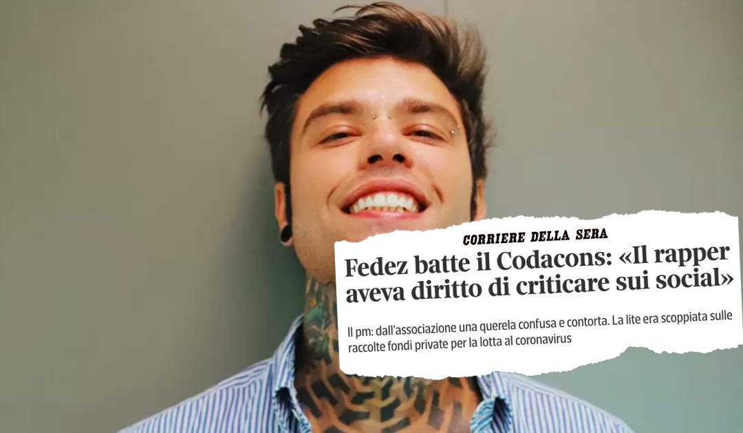 Fedez ha battuto il Codacons? Tutto quello che c’è da sapere